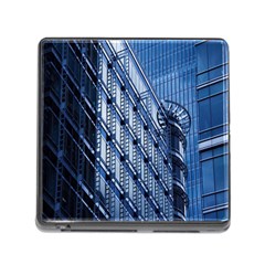 Building Architectural Background Memory Card Reader (square) by Simbadda