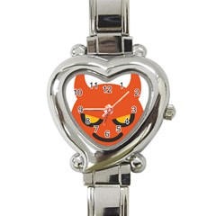 Devil Heart Italian Charm Watch by Alisyart