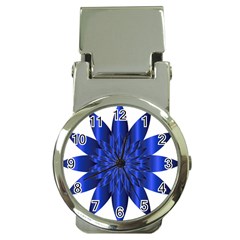 Chromatic Flower Blue Star Money Clip Watches