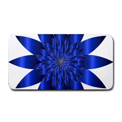 Chromatic Flower Blue Star Medium Bar Mats by Alisyart