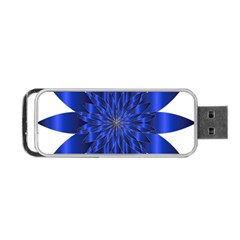 Chromatic Flower Blue Star Portable Usb Flash (two Sides) by Alisyart