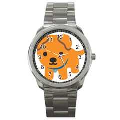 Dog Sport Metal Watch