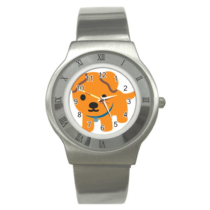 Dog Stainless Steel Watch