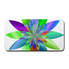 Chromatic Flower Variation Star Rainbow Medium Bar Mats by Alisyart