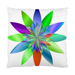 Chromatic Flower Variation Star Rainbow Standard Cushion Case (two Sides)