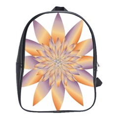 Chromatic Flower Gold Star Floral School Bags(large) 