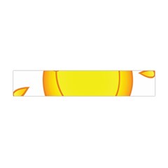 Domain Cartoon Smiling Sun Sunlight Orange Emoji Flano Scarf (mini) by Alisyart