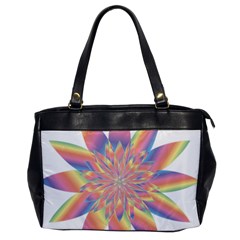 Chromatic Flower Gold Rainbow Star Office Handbags by Alisyart