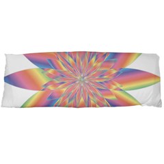 Chromatic Flower Gold Rainbow Star Body Pillow Case (dakimakura) by Alisyart