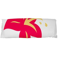 Flower Floral Lily Blossom Red Yellow Body Pillow Case Dakimakura (two Sides) by Alisyart