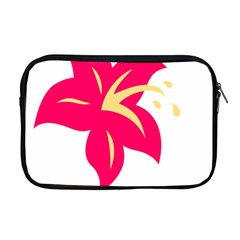 Flower Floral Lily Blossom Red Yellow Apple Macbook Pro 17  Zipper Case by Alisyart