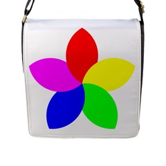 Fan Star Floral Flap Messenger Bag (l) 