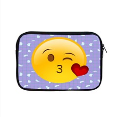 Face Smile Orange Red Heart Emoji Apple Macbook Pro 15  Zipper Case