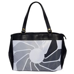 Flower Transparent Shadow Grey Office Handbags