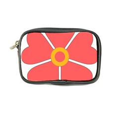 Flower With Heart Shaped Petals Pink Yellow Red Coin Purse