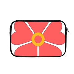 Flower With Heart Shaped Petals Pink Yellow Red Apple Macbook Pro 13  Zipper Case by Alisyart