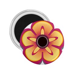 Flower Floral Hole Eye Star 2 25  Magnets