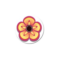 Flower Floral Hole Eye Star Golf Ball Marker