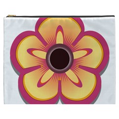 Flower Floral Hole Eye Star Cosmetic Bag (xxxl) 