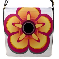 Flower Floral Hole Eye Star Flap Messenger Bag (s) by Alisyart