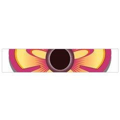 Flower Floral Hole Eye Star Flano Scarf (small)