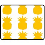 Fruit Pineapple Printable Orange Yellow Fleece Blanket (Medium)  60 x50  Blanket Front