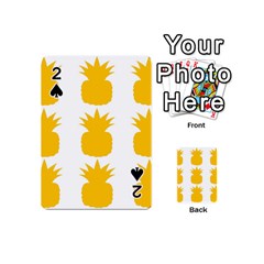 Fruit Pineapple Printable Orange Yellow Playing Cards 54 (mini)  by Alisyart