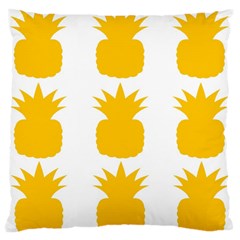 Fruit Pineapple Printable Orange Yellow Large Cushion Case (two Sides) by Alisyart