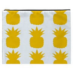 Fruit Pineapple Printable Orange Yellow Cosmetic Bag (xxxl)  by Alisyart