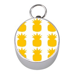 Fruit Pineapple Printable Orange Yellow Mini Silver Compasses by Alisyart