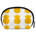 Fruit Pineapple Printable Orange Yellow Accessory Pouches (Large)  Back