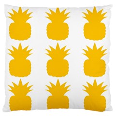 Fruit Pineapple Printable Orange Yellow Standard Flano Cushion Case (one Side) by Alisyart