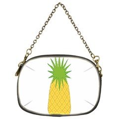 Fruit Pineapple Yellow Green Chain Purses (one Side)  by Alisyart