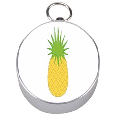 Fruit Pineapple Yellow Green Silver Compasses