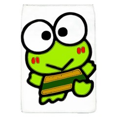 Frog Green Big Eye Face Smile Flap Covers (l) 