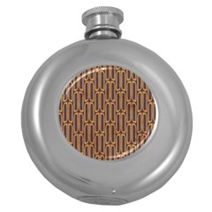 Chains Abstract Seamless Round Hip Flask (5 Oz)