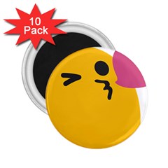 Happy Heart Love Face Emoji 2.25  Magnets (10 pack) 