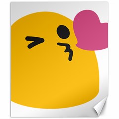 Happy Heart Love Face Emoji Canvas 20  x 24  