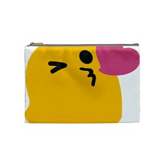 Happy Heart Love Face Emoji Cosmetic Bag (Medium) 