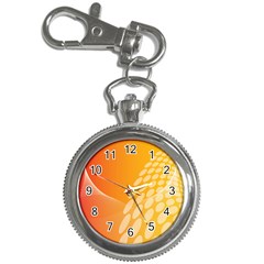 Abstract Orange Background Key Chain Watches by Simbadda