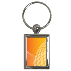 Abstract Orange Background Key Chains (rectangle)  by Simbadda