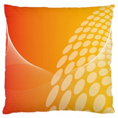 Abstract Orange Background Large Cushion Case (two Sides) by Simbadda