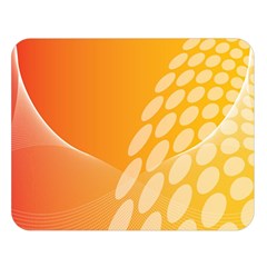 Abstract Orange Background Double Sided Flano Blanket (large)  by Simbadda