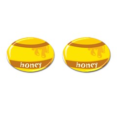 Honet Bee Sweet Yellow Cufflinks (oval)