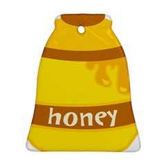 Honet Bee Sweet Yellow Ornament (bell) by Alisyart