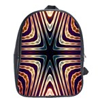 Vibrant Pattern Colorful Seamless Pattern School Bags (XL)  Front