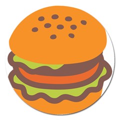 Hamburger Magnet 5  (round) by Alisyart