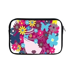 Floral Butterfly Hair Woman Apple Ipad Mini Zipper Cases by Alisyart