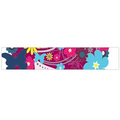 Floral Butterfly Hair Woman Flano Scarf (large) by Alisyart
