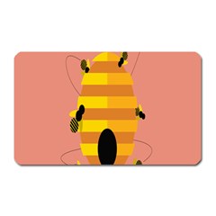 Honeycomb Wasp Magnet (rectangular)